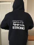 (Men -S-) Black Lined Sherpa Zip Up