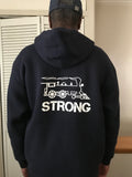 (Men -S-) Black Lined Sherpa Zip Up