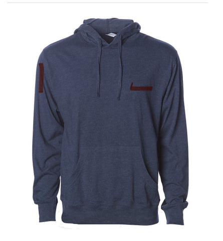 (Men -S-) Navy Heather Summer Hoody