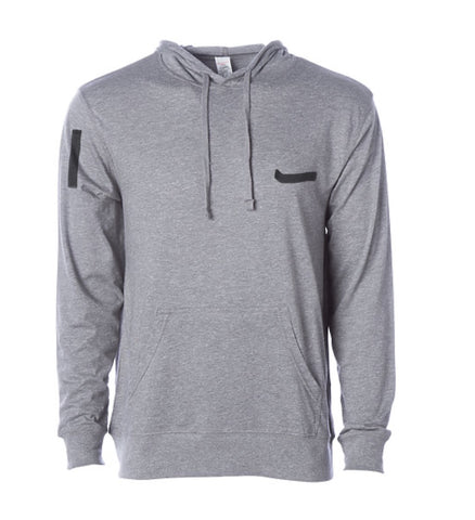 (Men -S-) Gunmetal Heather Summer Hoody